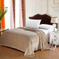 Popular Home Pinstripe Collection Tan King Size Ultra Plush Blanket