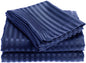 Ben&Jonah Designer Plush King 1800 Series Embossed Sheet Set - Navy