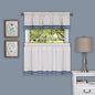 Ben&Jonah Collection Camden 58x36 Window Curtain Tier Pair - Blue