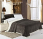 Simple Elegance Luxurious Reversible Sherpa Lining Carved Velboa Blanket - Queen (Neutral Gray)