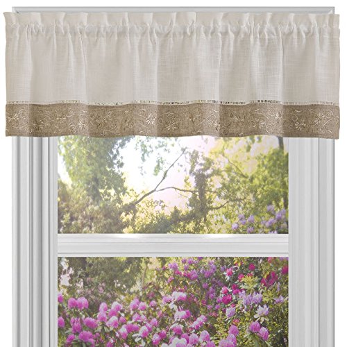 Ben&Jonah Collection Oakwood 58x14 Window Curtain Valance - Natural
