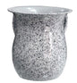 Ben and Jonah Wash Cup Stainless Steel White Marble Design 5.5 inch H