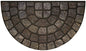 Park Avenue Collection Raised Rubber Mat Grey Stone Slice 18x30
