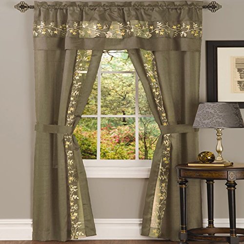 Park Avenue Collection Fairfield 5 Piece Set - 55x63 - Taupe