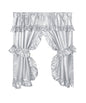 Park Avenue Deluxe Collection Park Avenue Deluxe Collection  inch Lauren inch  Window Curtain with Ruffled Valance Silver