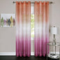 Prisma Set of 2 Ombre Sheer Window Curtain Panels (52 inch  x 84 inch ) - Pink