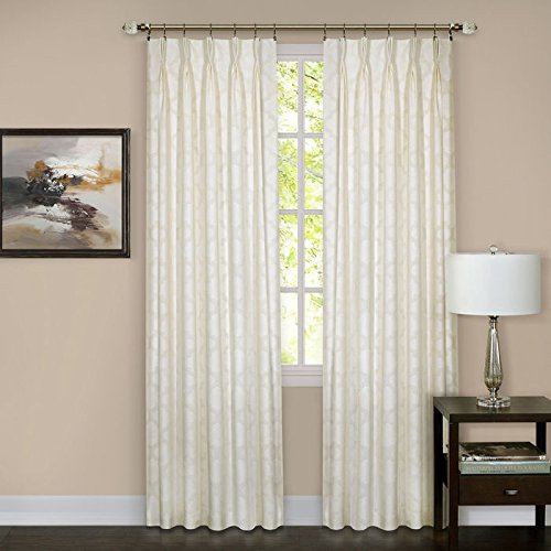 Ben&Jonah Collection Windsor Pinch Pleat Window Curtain Panel 34x63