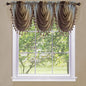 Park Avenue Collection Ombre Waterfall Valance - Chocolate