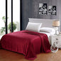 Ben&Jonah Designer Plush Queen Pinestripe Warm Blanket -Burgundy