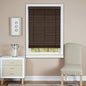 Plantation Collection Set of 2 Cordless Madera Falsa 2-Inch Faux Wood Blinds - Mahogany - 36 inch  x 64 inch  (Actual Measurement 35.5 inch  x 64 inch )