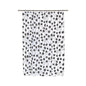 Park Avenue Deluxe Collection Park Avenue Deluxe Collection  inch Vienna inch  Fabric Shower Curtain with Poly Taffeta Flocking in Black/White