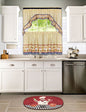 Ben&Jonah Collection Cucina - Printed Tier and Swag Window Curtain Set - 57x36 - Multi
