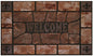Park Avenue Collection Raised Rubber Mat Clay Stone 18x30