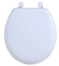 Traditional Elegance Elite 17 Inch Soft Standard Vinyl Toilet Seat - White