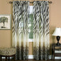 Savannah Collection Wild Safari Zebra and Leopard Print Set of 2 Sheer Panels in Brown (50 inch  x 84 inch )