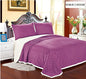 Luxurious Home Ultra Soft Reversible King Blanket with Sherpa Lining - Mauve