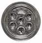 Seder Plate Slver Plated - 12 inch D
