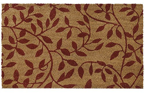 Ben&Jonah Collection Printed Coir Door Mat 18x30 - Leaves