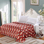 Ben&Jonah Designer Plush Queen LaurenÂ Micro Fleece Jacquard Blanket -Orange Geometric