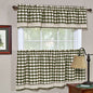 Ben&Jonah Collection Buffalo Check Window Curtain Tier Pair - 58x24 - Sage