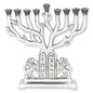 Ben&Jonah Lions of Judah Aluminum Metal Menorah…