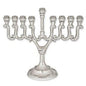 Ben&Jonah Highly Polished Nickel Plated Aluminum Menorah