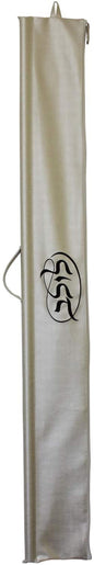 Ben and Jonah Vinyl Lulav Bag Beige Series - Black Embroidery Circle Style