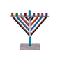 Ben&Jonah Small Chanukah Menorah - Chabad - Multicolor  7.5" x 6.4" x 2"