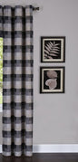 Traditional Elegance Yale - Window Curtain Panel w/6 Grommets - 42x84 Black