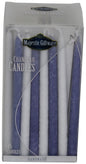 Ben&Jonah Chanukah Candles - Premium Collection - 45 Pack - Blue/White - 5"