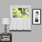 Traditional Elegance Provincial 58x24 Window Curtain Tier Pair  - Black