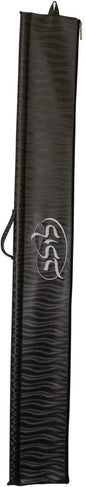Ben and Jonah Vinyl Lulav Bag Brown Waves - White Embroidery Circle Style