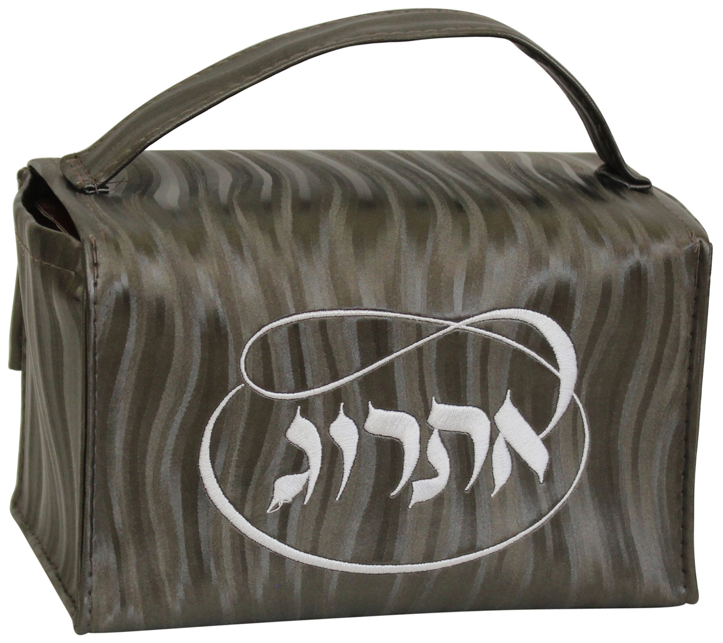 Ben and Jonah Esrog Box Vinyl - Brown Wave W/White Embroidery