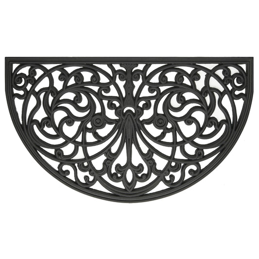 Traditional Elegance Wrought Iron Rubber Mat 18x30 - Ironworks