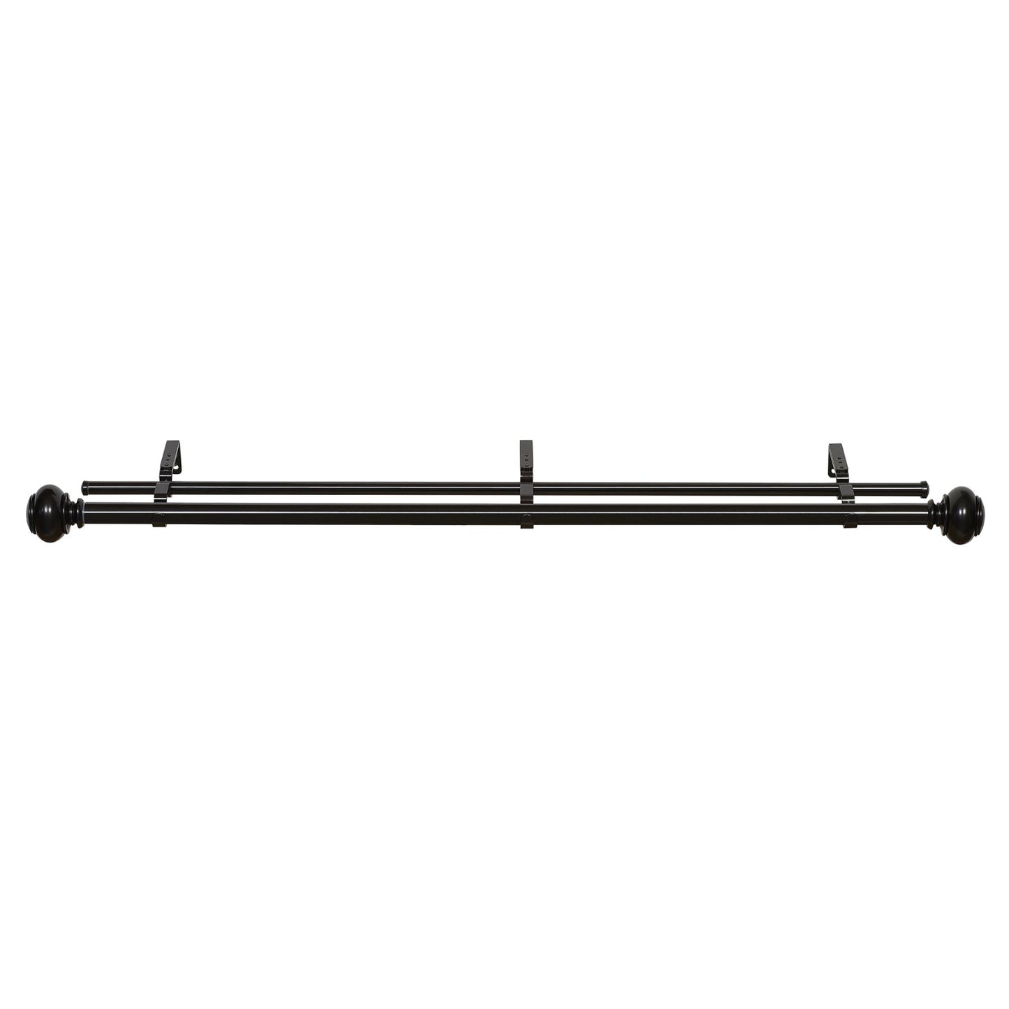 Traditional Elegance Decorative Double Rod & Finial Benjamin 36-72