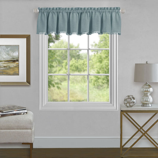Traditional Elegance Olivia Window Curtain Valance 52x14 - Aqua