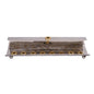 Ben&Jonah Chanukah Menrorah - Wave - Hammer Work - Brass - 11" x 4.5" x 2"
