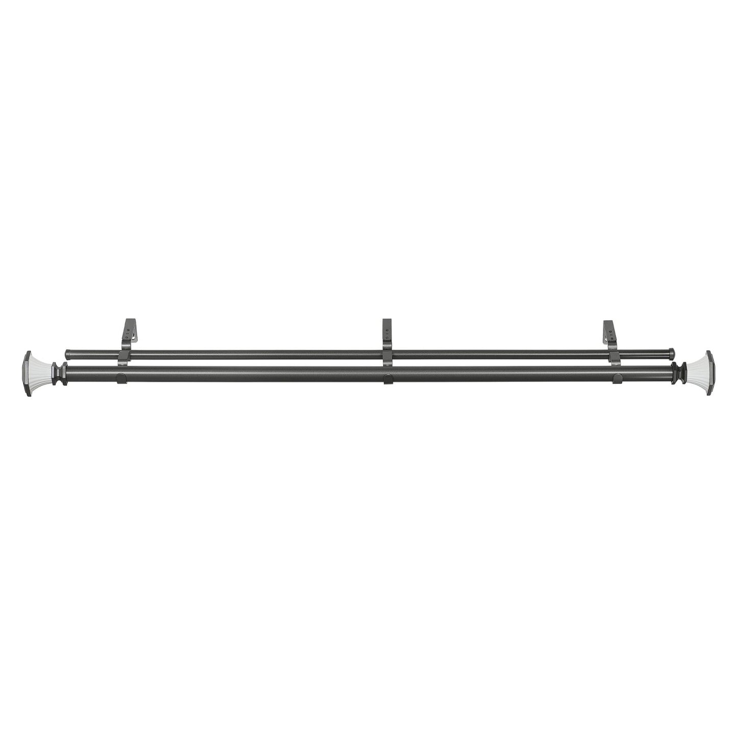 Traditional Elegance Decorative Double Rod & Finial Nell 36-72