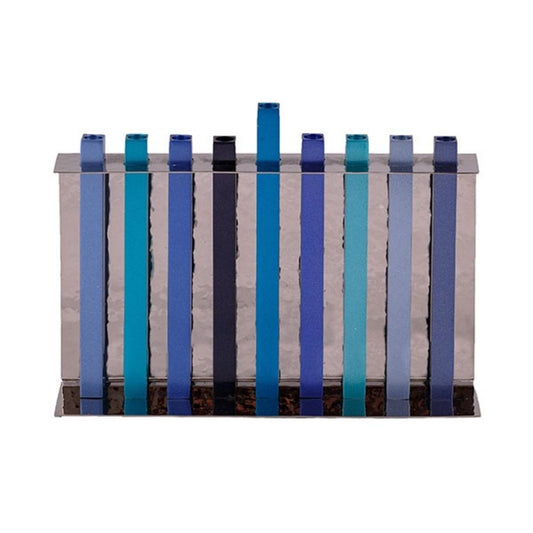 Ben&Jonah Chanukah Menrorah - Long Branches - Blue