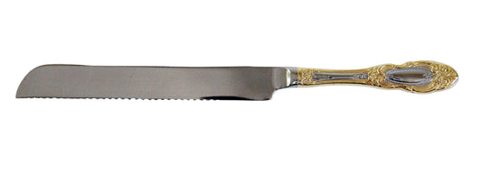 Ben and Jonah Challah Bread Knife-Duchess Gold -12"L