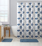 Royal Bath Crustacio Canvas Fabric Shower Curtain (72" x 72") with Roller Hooks
