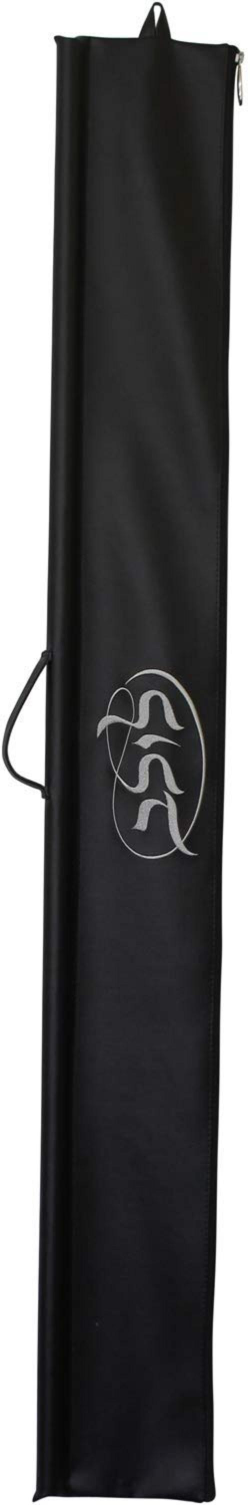 Ben and Jonah Vinyl Lulav Bag Black Series - Silver Embroidery Circle Style I