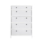 Traditional Elegance EZhome Foldable Furniture 5 Drawer Tall Dresser 45” x 31” x 19” - White