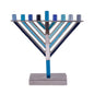 Ben&Jonah Large Chanukah Menorah - Chabad - Blue