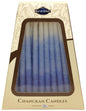 Ben&Jonah Safed Chanukah  Candles - 45 Pack - Blue/White - 6"