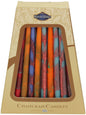 Ben&Jonah Safed Chanukah Candles - 45 Pack - Assorted Colors - 6"