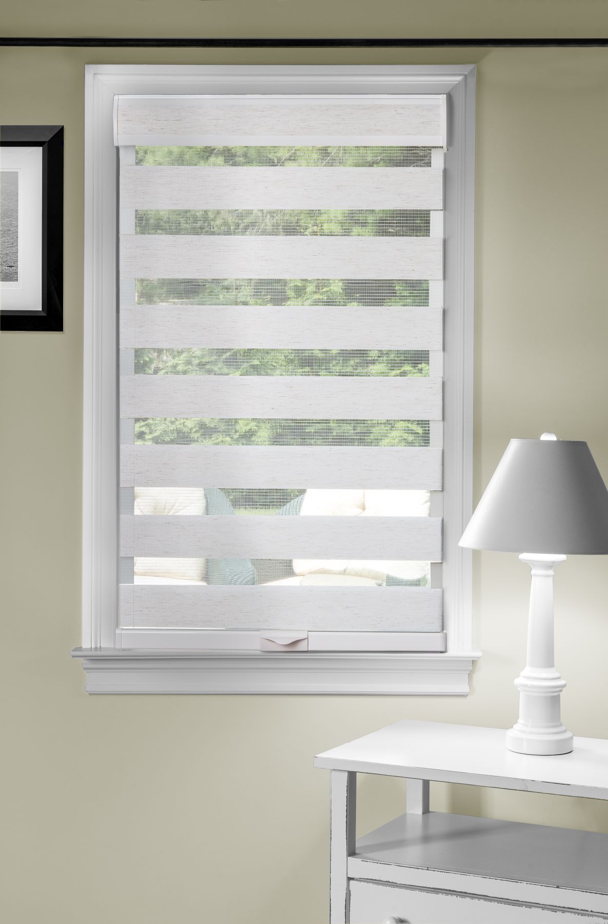 Traditional Elegance Cordless Sublime Sheer Double Layered  Shade 36x72 - Linen