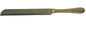 Ben and Jonah Challah Bread Knife- Hammered Gold Design-12"L