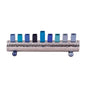 Ben&Jonah Chanukah Menrorah - Round Strip - Small - Blue - 7.5" x 2.5" x 1.5"
