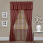 Traditional Elegance Lorraine 6 Pc Window Curtain Set  - 55x84 - Marsala